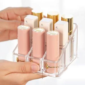 Lipstick organizer Holder Display Stand Clear Acrylic Cosmetic Organizer Makeup Case Essential Oil 口红收纳亚克力