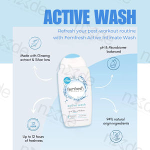 ✨100% Authentic ✨ Femfresh Intimate Hygiene Daily 250ml Wash Gentle Cleansing Antibacterial Anti-Itch & Deodorizing For Sensitive Skin