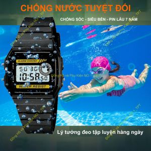 Đồng Hồ Điện Tử CAS|O Thể Thao 9 Sx tại Thailand Chống Nước Tuyệt Đối Pin Lâu 7 Năm Đầy Đủ Chức Năng Ch11