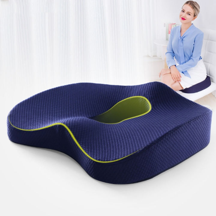 Memory Foam Seat Cushion Helps with Sciatica Back Pain for