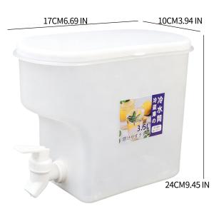 YESPERY 3.5L Cold Water Kettle with Faucet Refrigerator Cool Water Bucket Lemonade Bottle Beverage Water Dispenser Drinkware For Summer