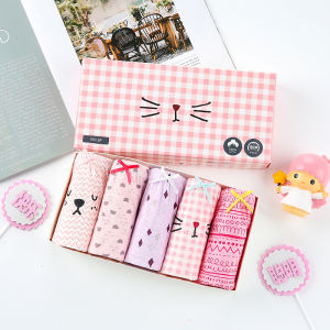 🌸พร้อมส่ง🌸กางเกงในเด็กหญิง เอวยางยืดใส่สบาย กางเกงในผ้าฝ้าย กางเกงในเด็กการ์ตูน