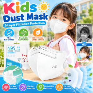 JMY Kids Disposable Dustproof Mask Children Breathable Face Mask Comfortable Lightweight Daily Protection Mask