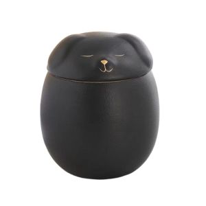 OUTOPEN Gốm Bình đựng tro tang lễ cho thú cưng 200ml Dễ thương Hộp đựng tro cốt Sáng Tạo Đài tưởng niệm Hộp nhớ lưu niệm Đồ dùng cho chó