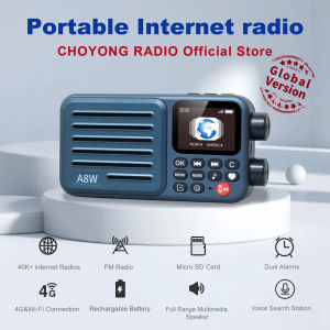 Choyong A8W  Portable Internet Radio(GLOBAL VERSION)  with WIFI&4G FMMicro-SD CardAll World Digital pocket radiochoyoung