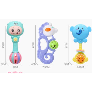 [ TẶNG 1 VÒNG DÂU TẰM ] Xúc xắc cho bé đồ chơi xúc xắc lục lạc 7 món cho bé sơ sinh