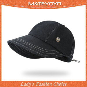 MATEYOYO Fashion Fisherman Hat Foldable Sun Visor Cap Cowboy Wide Brimmed  Beach Cap Women Sun Cap Sun Protection Cap UV Protection for Summer Outdoor Travel