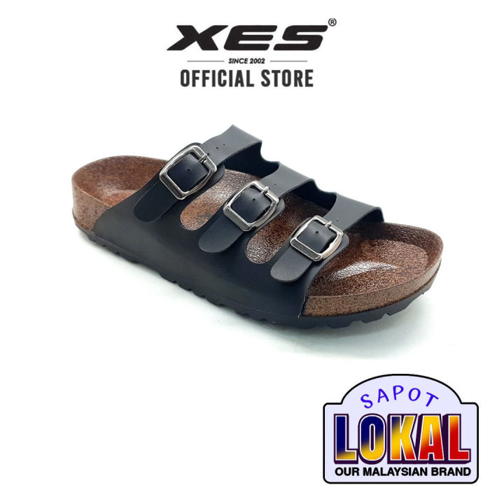 XES%20BSLM61084%20Ladies%20Slip%20On%20Sandals%20(%20Black%20/%20Brown%20/%20Grey%20)%20-%20Image%202