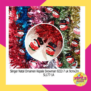(1Pcs) Slinger Natal Ornamen Kepala Snowman slinger natal slinger rumbai slinger murah