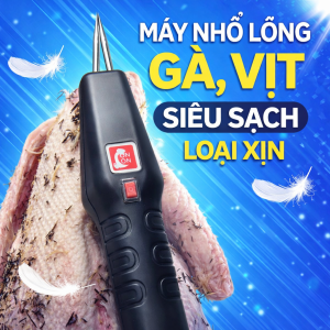 Máy Nhổ Lông Gia Cầm Cầm Tay Tích Điện – Động Cơ Kép Khỏe Hàng Xịn Có Sạc