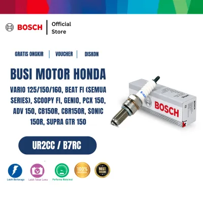 Bosch UR2CC - B7RC Spark Plug Busi Motor Honda Vario 125 150 160 Beat FI Semua Series Scoopy FI Genio PCX 150 ADV 150 CB150R CBR150R Sonic 150R Supra GTR 150 - Original