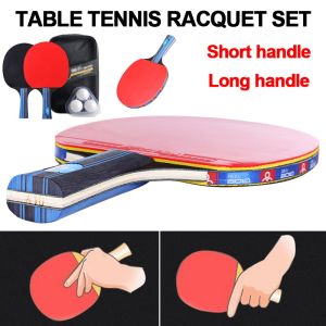 Boli A10 Table Tennis Racket Set with 2 Ping Pong Rackets 3 Ping Pong Balls and 1 Cover