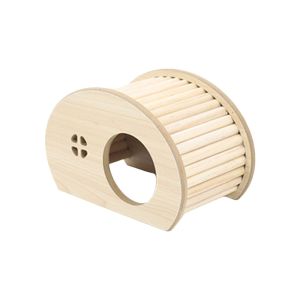 MASTERYX Smooth Hamster Climbing Ladder Small with Hiding Hole Pet Cage Decor Accessories Durable Hamster House for Guinea Pigs Rats Small Animals
