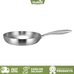 [VSC] Stainless Steel Nonstick Frying Pan Open Skillet for Gas Stove and Induction Cooker