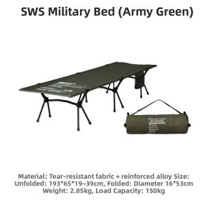 WELLHIKE Camping เตียง Ultralight ทนทานเต็นท์ท่องเที่ยว COT พับ Backpacking COT สําหรับตั้งแคมป์เดินป่าท่องเที่ยว