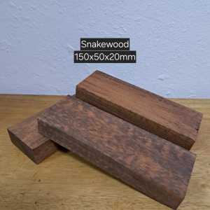 Snakewood DIY Wood Carving 150x50x20mm DIY Handle Scale Figurines Whittle Whittling Wood Blank Turning