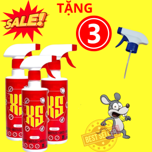 COMBO 3 Chai Xịt Đuổi Chuột XS -Đến từ Thái Lan không gây độc hại an toàn cho con người và vật nuôi