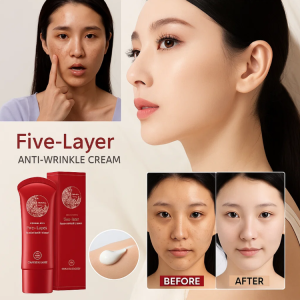 [Multi-Effect] Five-in-One Anti-Wrinkle Bare Face Cream Lazy Brightening Cream Waterproof Sweat-Proof Primer Long Lasting Natural Coverage