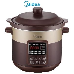 【 Malaysia Real Stock 】 Midea 4L Intelligent Reservation Electric Casserole Slow Cooker Ceramic Pot Surround Heating Electric Cooker Stew Pot WTGS401