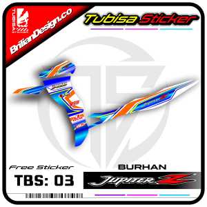 Sticker Striping Variasi Jupiter Z Burung Hantu - Stiker Striping Motor Jupiter Z. TBS.03