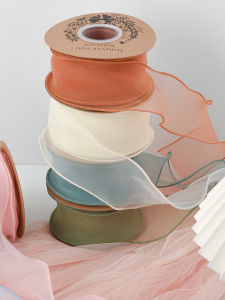 Matte Hemmed Organza Ribbon with Fishtail Perfect for WeddingBouquetsDecorationsDIY CraftsGifts Wrapping & Bow Making