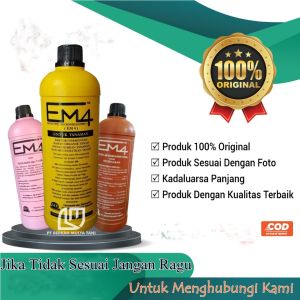 1 Liter EM4  Peternakan / Perikanan / Pertanian Pupuk Cair Organik Fermentasi