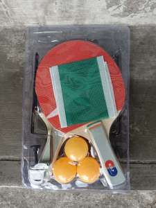 LJE Indoor and Outdoor Table Tennis Ping Pong Racket with Balls and Net