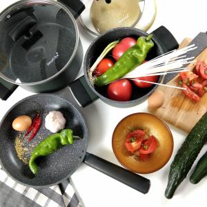 Thanh lý chảo lỗi móp trầy do vận chuyển - Chảo đáy từ vân đá 24cm chống dính Seoulcook Healthy cao cấp Hàn Quốc - Hàng chính hãng