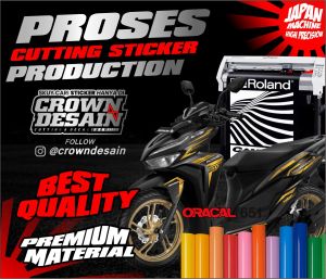 Striping UV Vario New 125 150 Transparan UV Motfi Medusa - Stiker Striping Vario New 125 150 Desain Medusa Custom - VNS-UV
