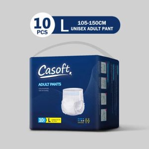 【24 hours delivery】Casoft Adult Diapers M/L/XL (10pcs/pack) Adult Pull-Up Pants 成人拉拉裤 成人纸尿裤 High Absorption