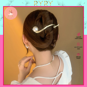 Kẹp Tóc Đính Đá Ngọc Dạng Xoắn Xinh Xắn- Hottrend