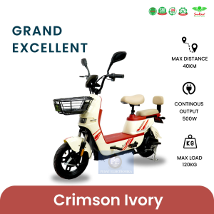 Sepeda Listrik Sunrace Grand Excellent 500W 48V 12Ah model terbaru dengan Fitur Paling : SNI Pedal Assist Parking Mode RGB Light Adjustable Hook dan Remote Alarm