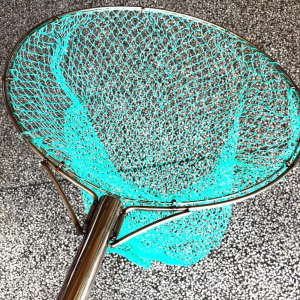 Fishing Landing Net with Stainless Steel Handle Thickened Mesh Fish Catching Net Portable Scoop Net for Fishing