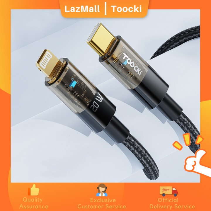 Toocki Cáp PD 20W USB C To Lightning Dây Bện Nylon Đồng Bộ Dữ Liệu Sạc ...