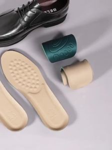 พื้นรองเท้าหนังวัวหนังแท้ ผู้ชายดูดซับเหงื่อ กันกลิ่น ระบายอากาศและดูดซับแรงกระแทก Leather insole