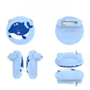 Airtag necklace for kidsairtags Case holder gps tracker for kidsMetal Badge Inlaid jewelry air tag Holder case air tag kids hidden safety tracker