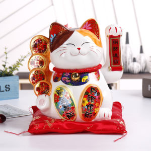Lucky Fortune Cat 11 Inch Decoration Ornament New Business Grand Opening House Warming 招财猫新店开张乔迁礼物