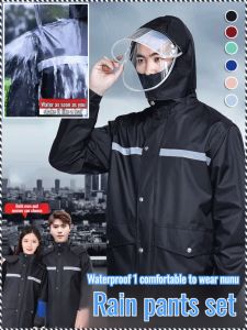 Waterproof Jacket Full Body Protection Against Heavy Rain High Temperature Embossing Raincoat