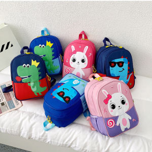 Balo cho bé mẫu giáo nhà trẻ họa tiết hình thú đáng yêu có thể mang đi chơi đi học