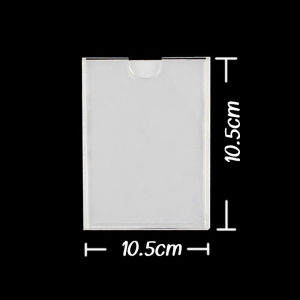 ช่องใส่บัตรอะคริลิคสองชั้น ช่องใส่ป้ายรูปใส่กล่องกระดาษแสดงแผ่นอะคริลิคแก้วนามบัตรใส