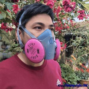 Khẩu Trang Chống Khói Bụi hàn Xì 7502Mặt Nạ Chống Độc  Chống Bụi Mịn Nhà Máy Đeo Nhẹ Nhàng Dễ Thở