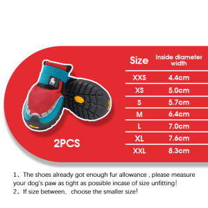 TRUELOVE 2PCS Dog Shoes Reflective Soft Pet Boots Breathable Adjustable With Anti-Slip Sole Paw Protector For Dogs Walking Training