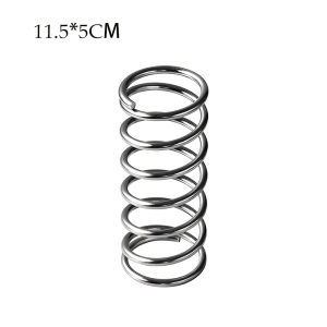 Stainless Steel Toothbrush Holder Creative Spring Makeup Brush Stand Simple Tabletop Storage Holder