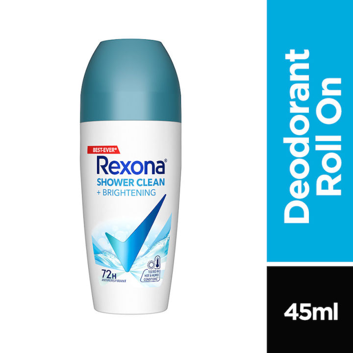 REXONA Shower Clean Roll On 45ml Lazada