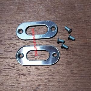 plat pemanis mata 2pc + sekrup 4pc u silinder kunci body aluminium tutup kunci silinder aluminium oval cylinder cover penutup