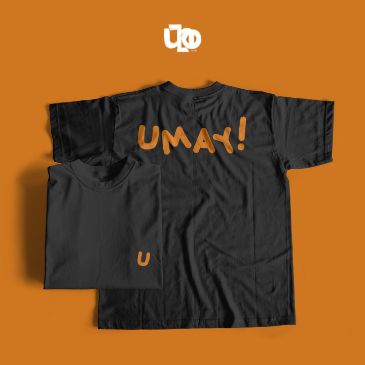 UMAY Shirt T-Shirt Black and White Men Women Unisex