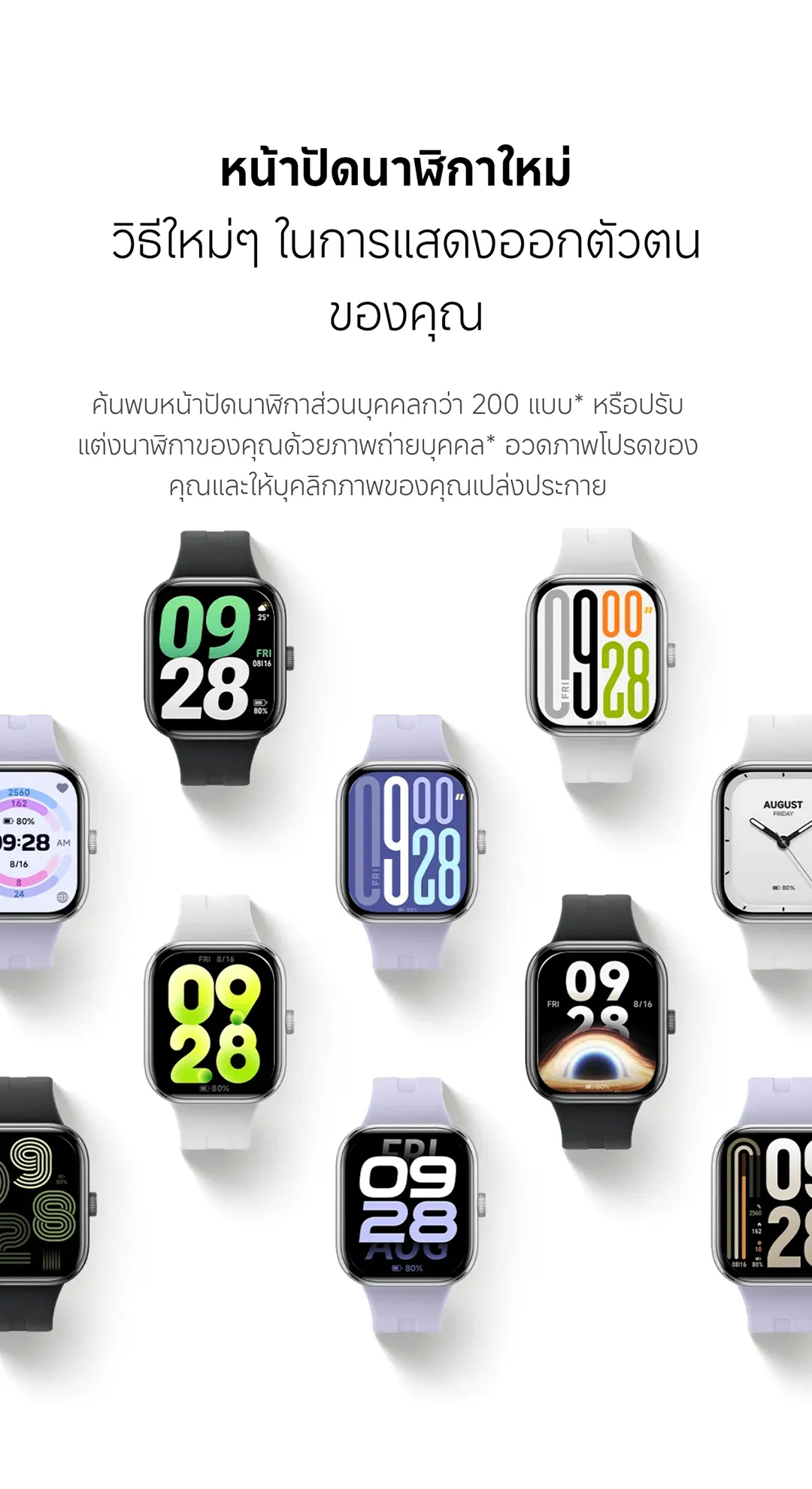 Xiaomi Redmi Watch 5 จอแสดงผลขนาด 2.07 นิ้ว 60Hz อายุการใช้งานแบตเตอรี่ยาวนานถึง 24 วัน