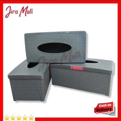 DISKON !! PROMO 3PCS Kotak Tisu Besar / Kotak Tisu / Tempat Tisu Mewah / Tempat Tisu Plastik / Tempat Tissu Box / Tissue Murah Hiasan Meja BY JIRO MALL