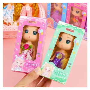 ตุ๊กตาบาร์บี้ตัวเล็ก 10cm ขยับได้ ตุ๊กตาตกแต่งหน้าเค้ก ของเล่นชิ้นเล็ก ของขวัญสำหรับเด็ก ของเล่นสะสม ตุ๊กตาบาย ของตกแต่ง