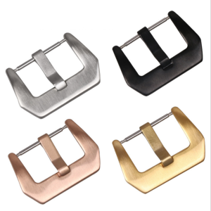 Zhangeer Wristwatch Frosting Buckles 304 Stainless Steel Simple Practical Watch Band Buckle 16mm 18mm 20mm 22mm 24mm 26mm Accessories